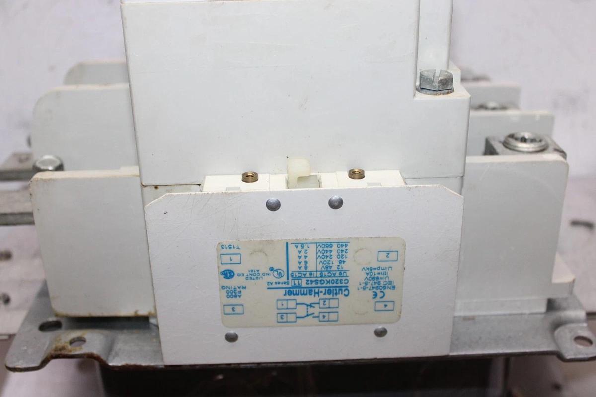 Used EATON CONTACTOR C825KN9 200 AMP 600 VOLT 3-PHASE COIL: 120 VOLT *WARRANTY*