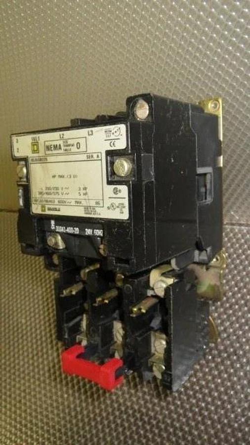 Used SQUARE D NEMA SIZE 0 STARTER CLASS 8536 TYPE SBO2S **WARRANTY INCLUDED**