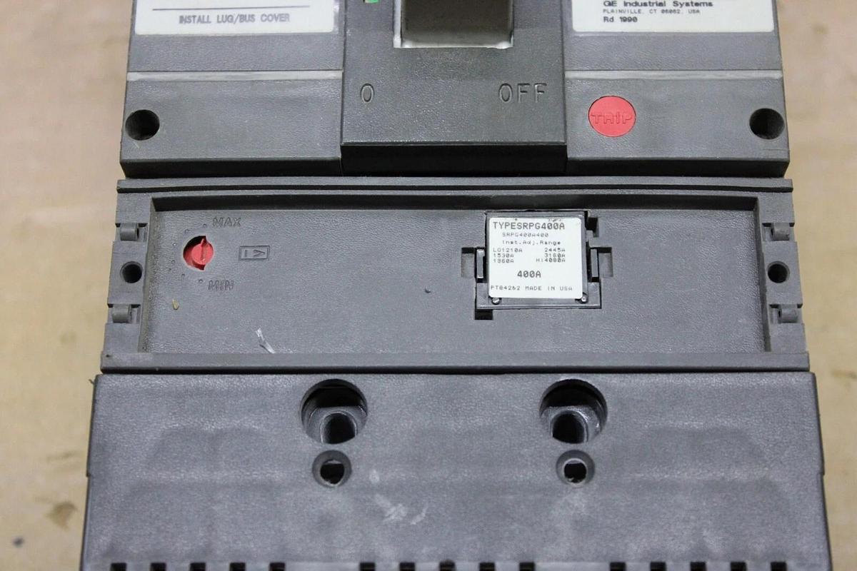 Used GE SPECTRA RMS CIRCUIT BREAKER SGDA32AT0400 400 AMP 240 VAC 3-POLE **WARRANTY**