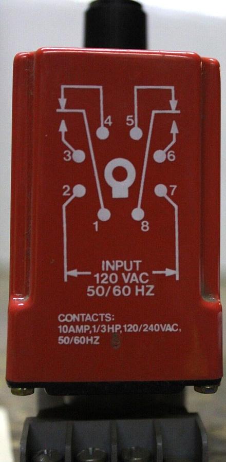 Used LOT OF 2 NCC SOLID STATE TIMER RELAY T1K-3600-461 36-3600 SECOND 120 VAC 10 AMP