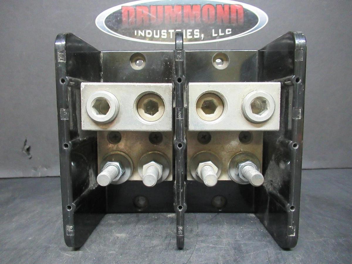 Used MARATHON TWO POLE POWER DISTRIBUTION BLOCK 1452205 1452599 600 VOLT 760 AMP
