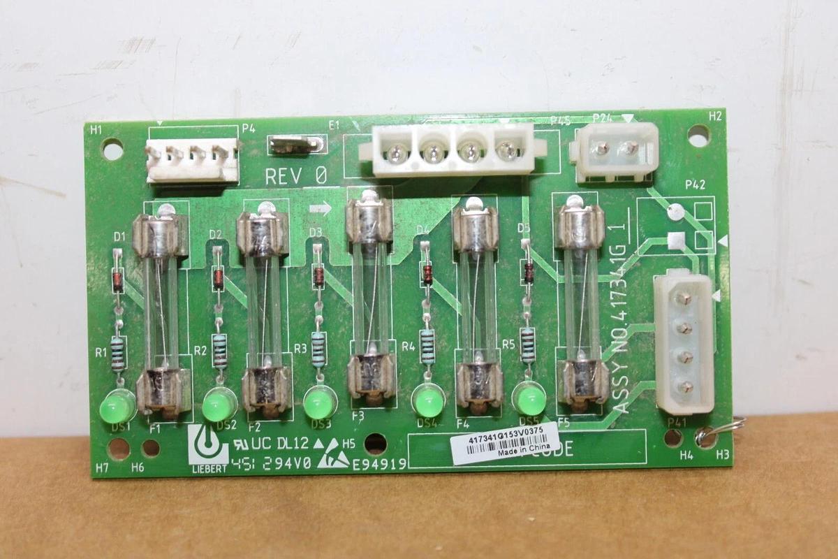 Used LIEBERT FUSE CIRCUIT BOARD 417341G1 REV. 0 **WARRANTY INCLUDED**