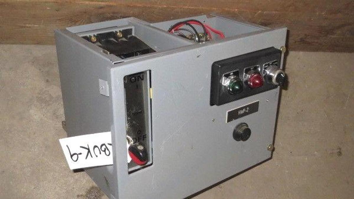 Used SQUARE D 12" MCC BUCKET 7 AMP FHP BREAKER 480 VAC WITH NEMA SIZE 1 STARTER