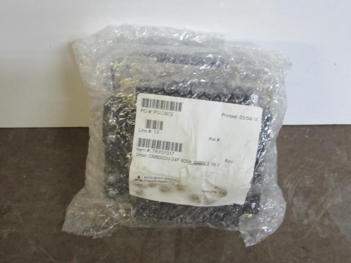 LOT OF 2 MITSUBISHI CM600DU-24F-202G 600 AMP 1200 VOLT IGBT POWER MODULE
