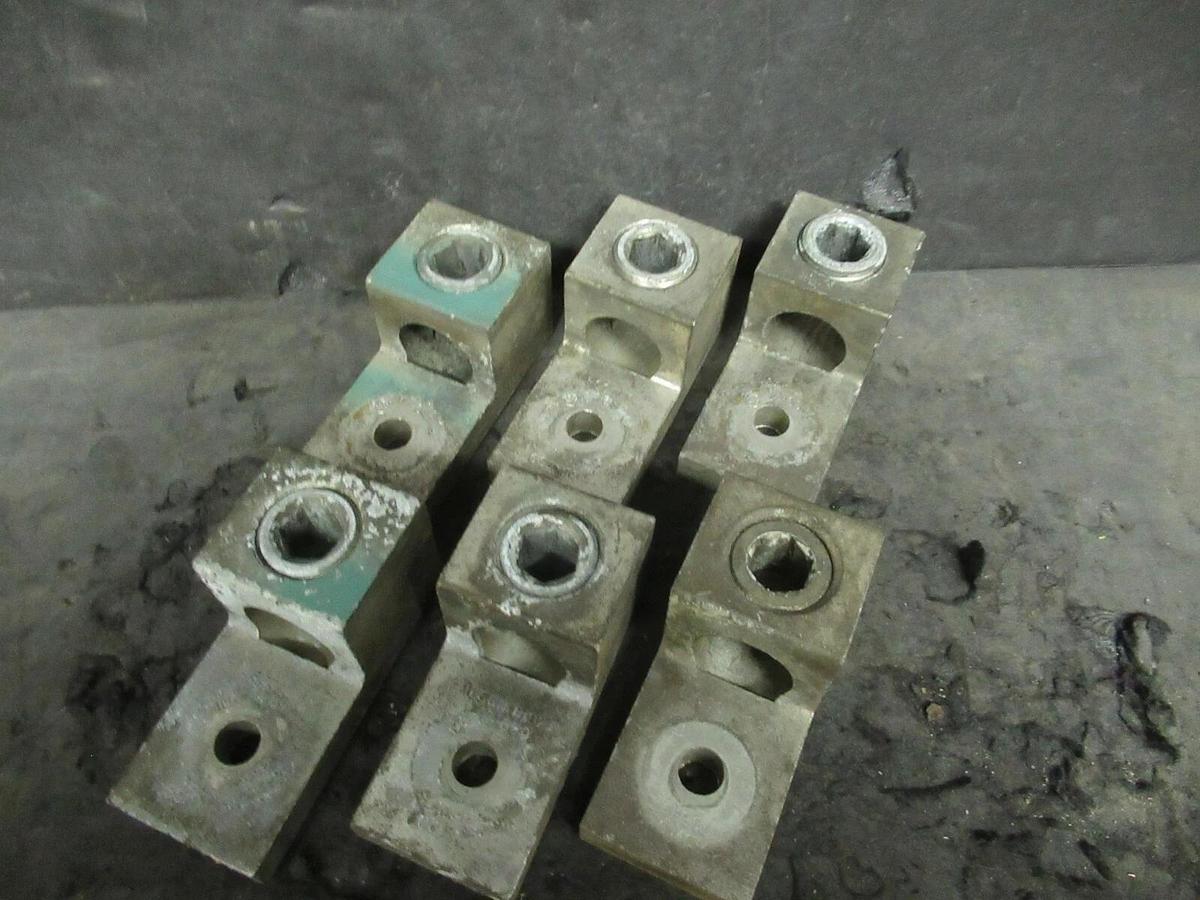 Used (6) QTY ILSCO TA-600 1 (SINGLE) BARREL MECHANICAL CONNECTOR LUG TAP 600 MCM - 2