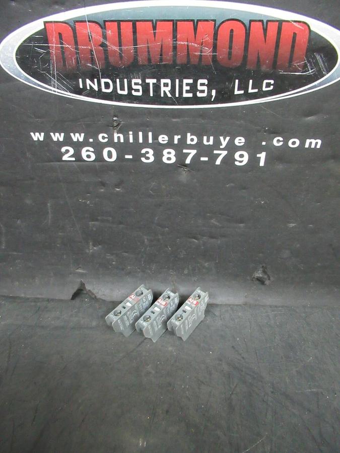 Used LOT OF 3 ABB AUXILLIARY CONTACT CA5-10 690 VOLT 16 AMP A600-Q300 **WARRANTY**