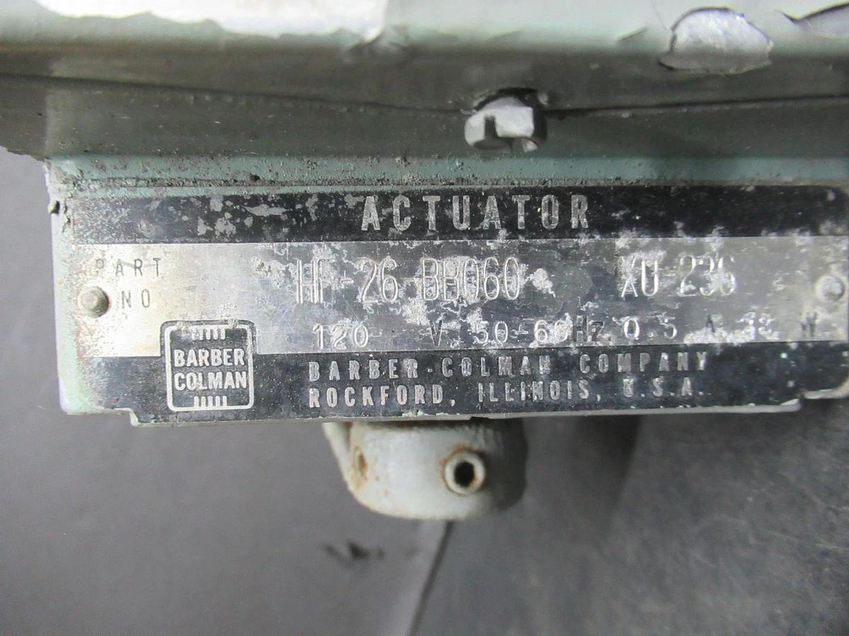 Used BARBER COLMAN ACTUATOR HF-26 BB060 XU-236 120 VOLT 0.5 AMP 28 WATT **WARRANTY**