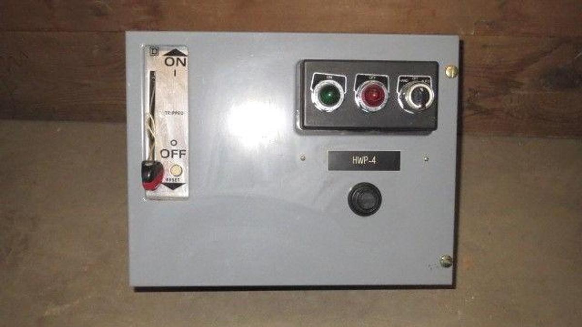 Used SQUARE D 12" MCC BUCKET 480 VAC W/ 30 AMP FHP BREAKER & NEMA SIZE 1 STARTER