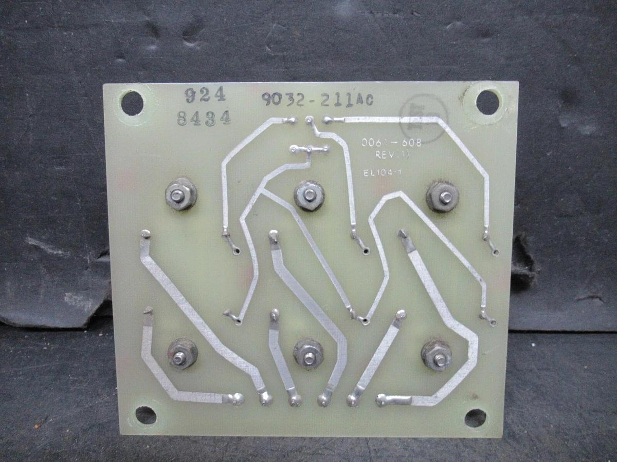 Used WESTINGHOUSE CIRCUIT BOARD 9032-211AC 0061-608 REV. 1 W/ 9010-351 TRANSFORMERS