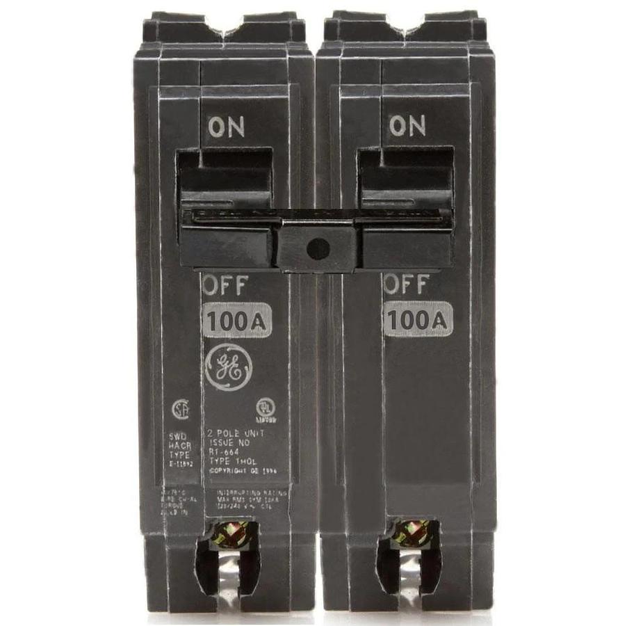 Used LOT OF 2 GE CIRCUIT BREAKER TEY120 20 AMP 1-POLE 277 VAC HID HACR TEY M-1068