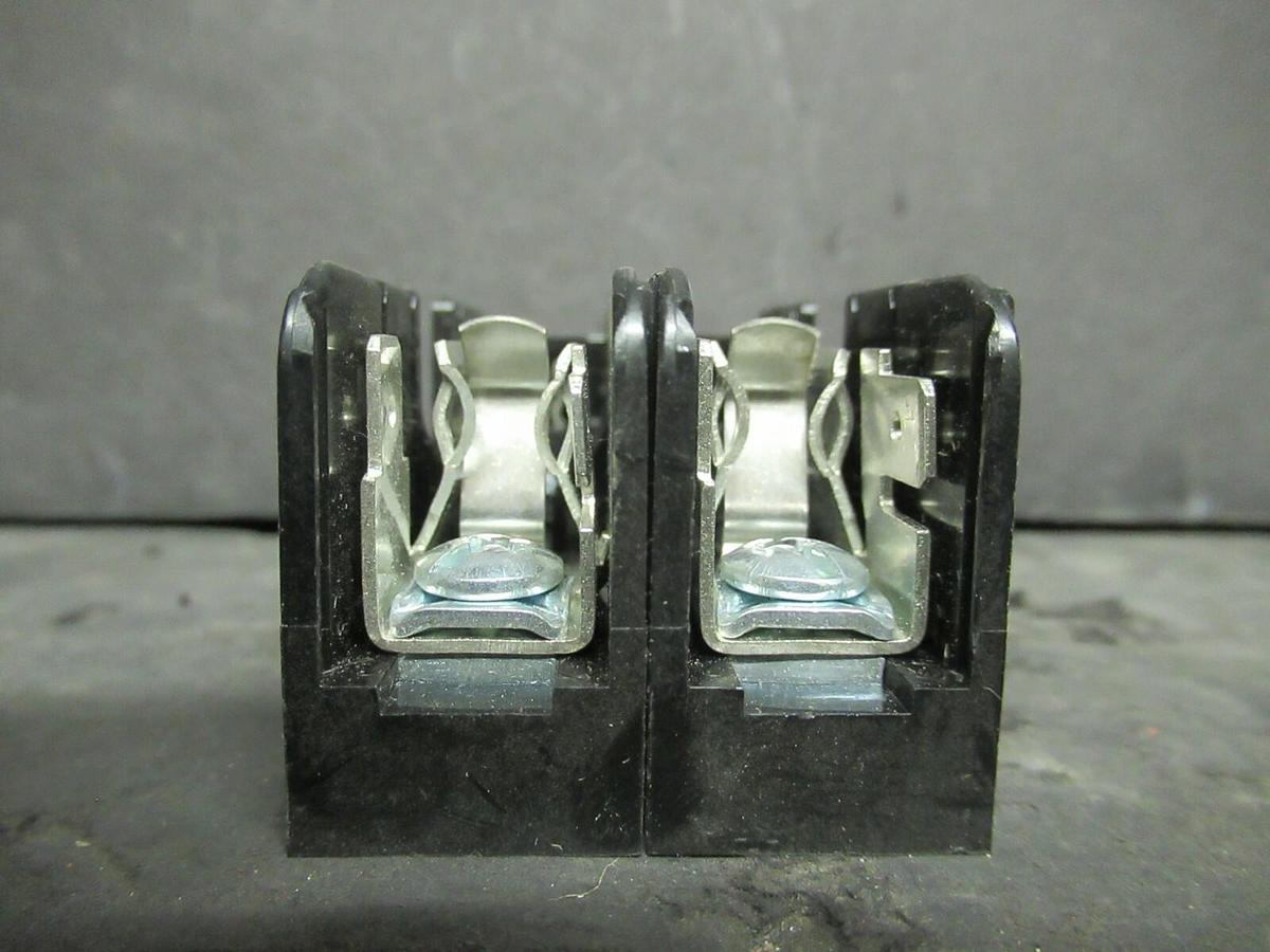 Used LITTELFUSE FUSE LUG SET L60030C2PQ 600 VOLTS 30 AMP **WARRANTY INCLUDED!**