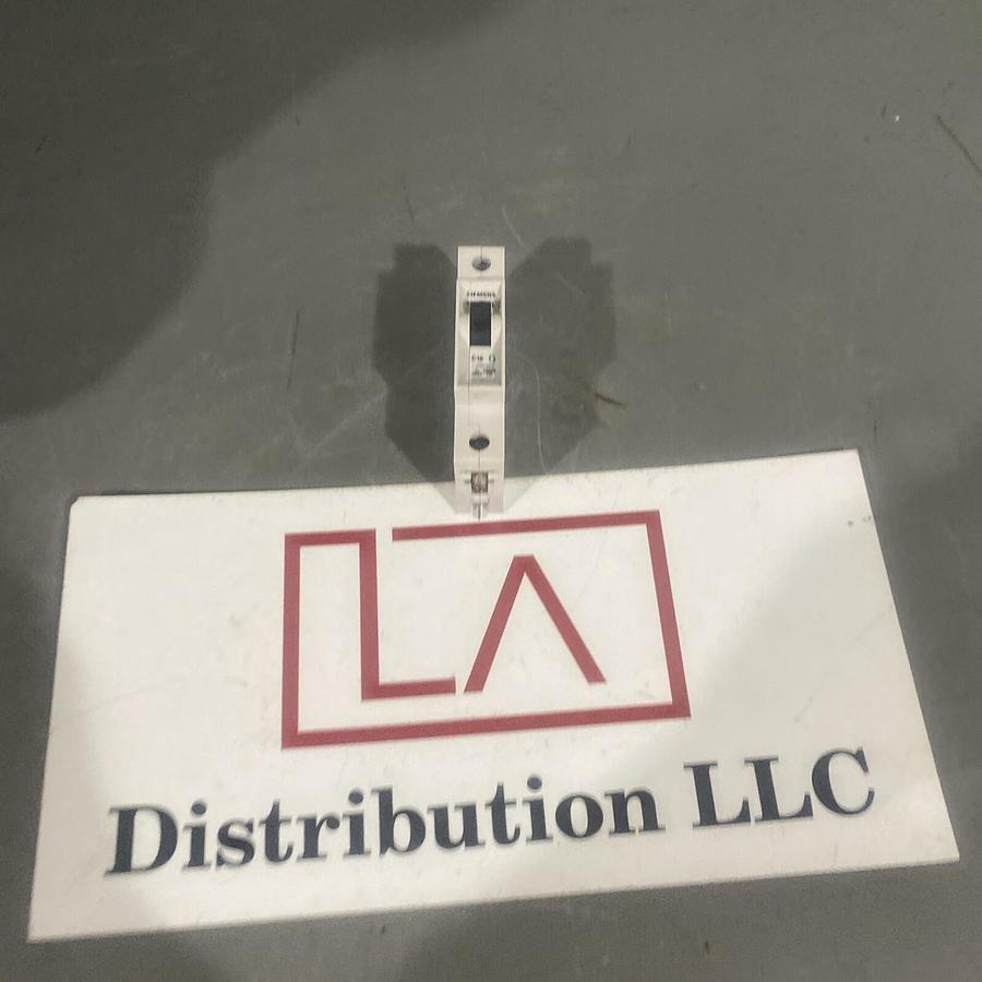 Used SIEMENS CIRCUIT BREAKER 5SX21 B16 16 AMP 277 VAC 1-POLE W/ 5SX9100 AUXILLIARY