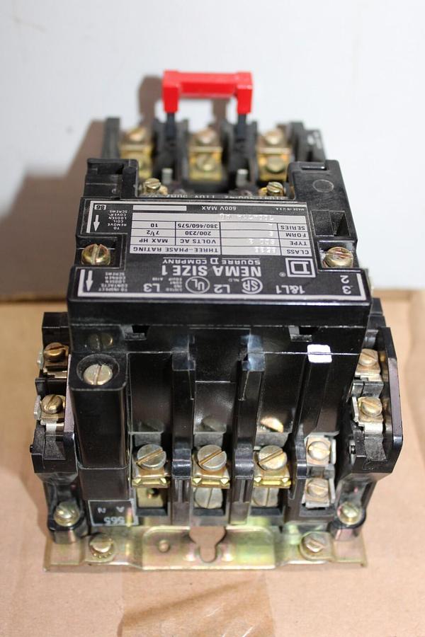 Used SQUARE D NEMA STARTER 8536-SCO3 NEMA 1 600 VAC 3-PHASE 10 HP **WARRANTY**