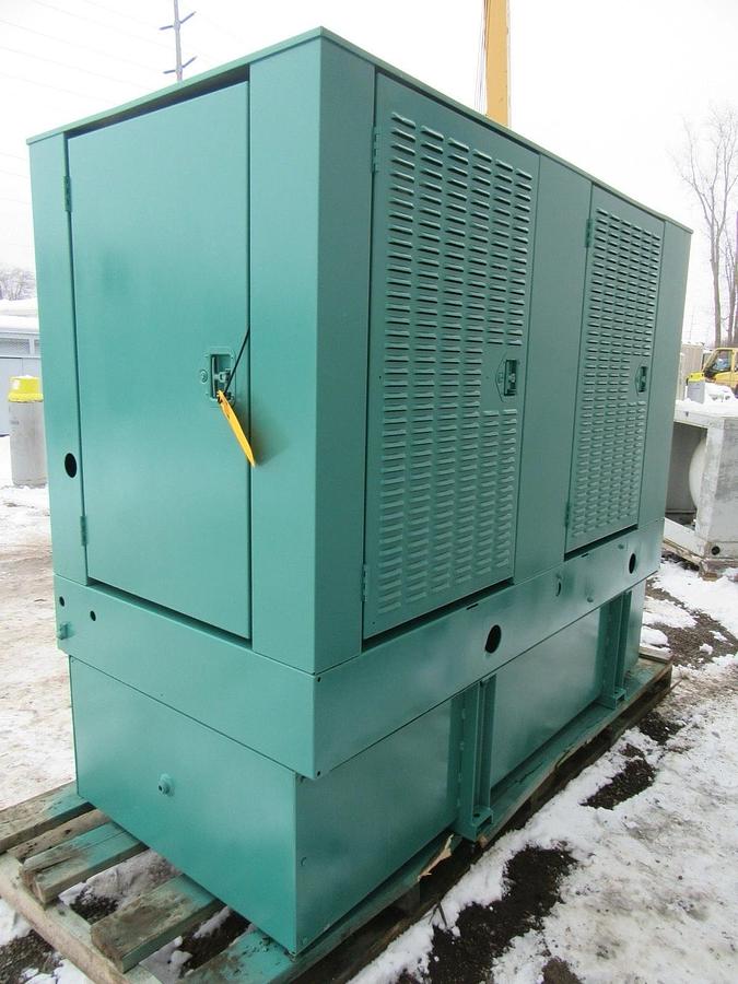 Used 40 KW 50 KW DIESEL GENERATOR CUMMINS 120/240V B3.9-G1 RECONNECTABLE VIDEO