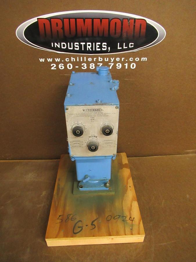 Used WOODWARD EGB SPEED GOVERNOR 10-C 10 FT/LB DESIGNATION 8240-111 RPM 600 - 1184
