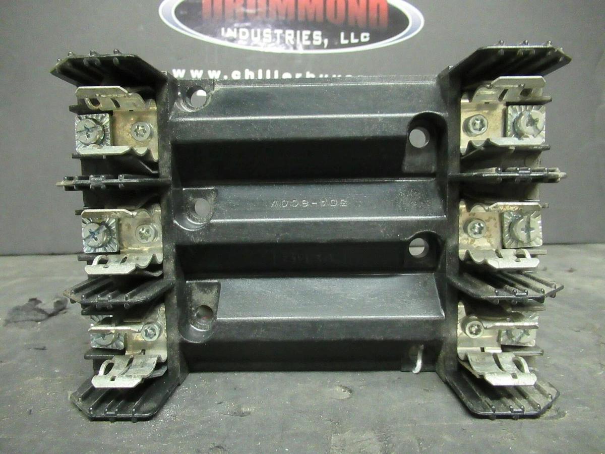 Used BUSSMAN FUSE HOLDER R60030-3PR FOR 30 AMP 600 V FUSES **WARRANTY**