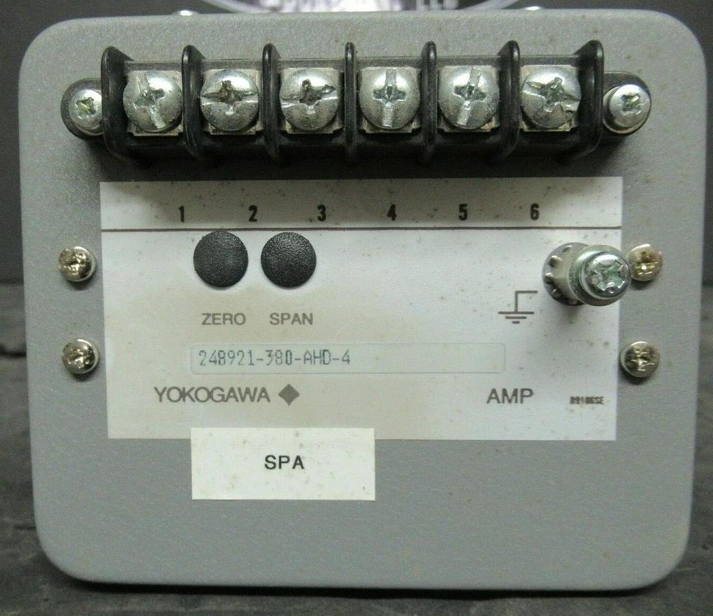 Used YOKOGAWA JUXTA AC CURRENT TRANSDUCER 248921-380-AHD-4 IN: 0-5 AMP OUT: 4-20 MA