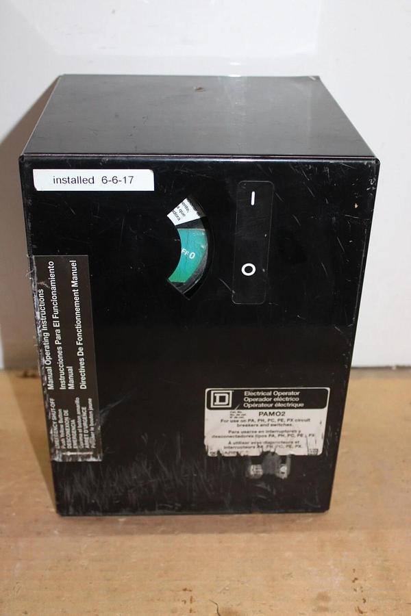 Used SQUARE D ELECTRICAL OPERATOR PAM02 FRAME 73X 120 VAC 7 AMP 1/3 HP *WARRANTY*