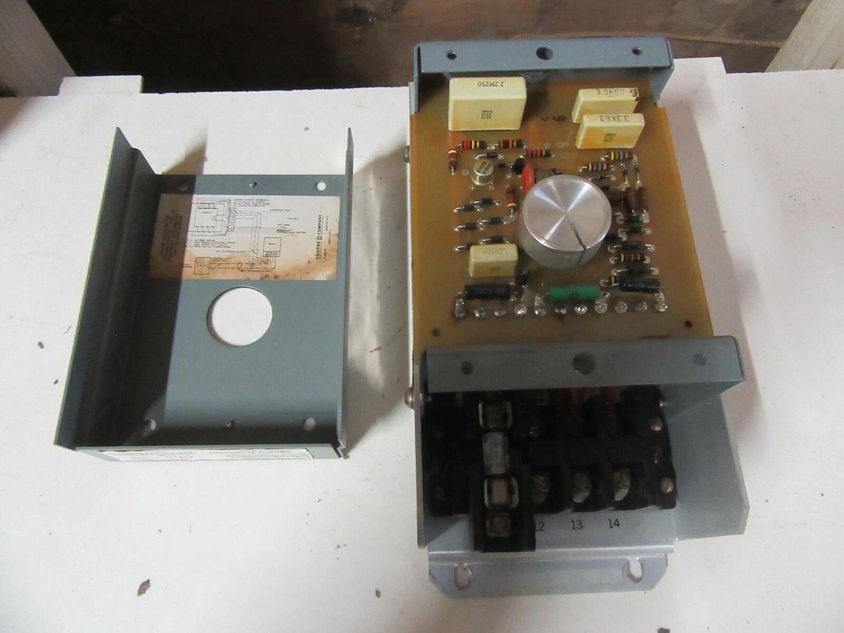 Used SQUARE D GP-200B TYPE GP GROUND FAULT RELAY 24 VAC INPUT 200 - 1200 AMPS SENSOR