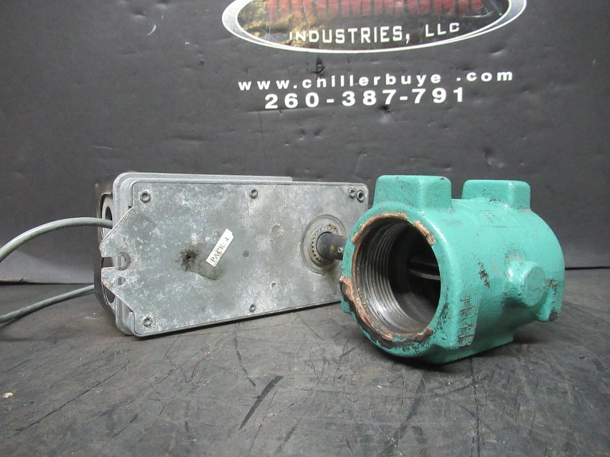 Used NEPTRONIC ACTUATOR BBMF2000F 24 VAC 15 VA 35 IN/LB W/ 6BV-A VALVE 501203 1.5 NPT