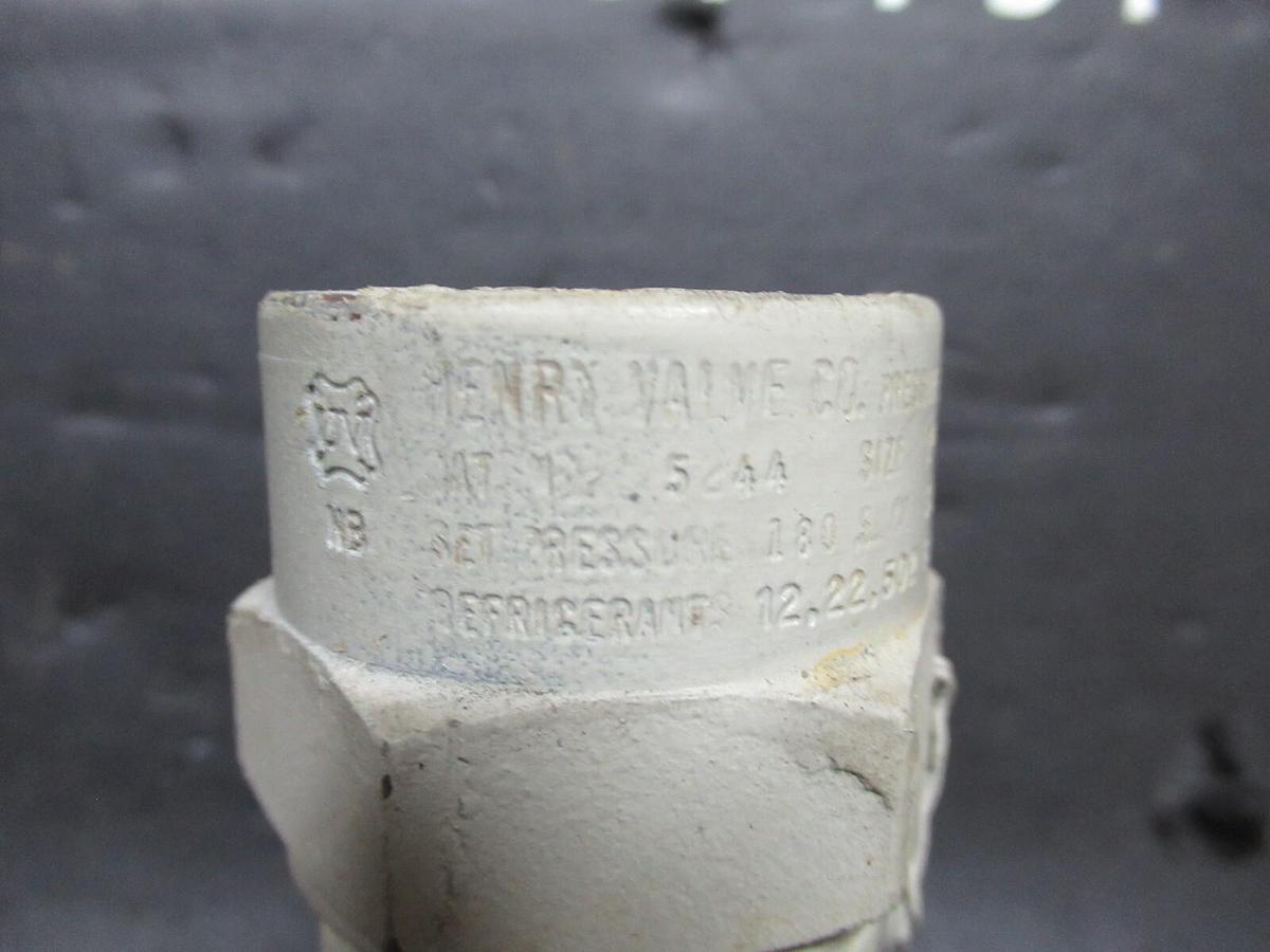 Used HENRY PRESSURE RELIEF VALVE 5244 1" 150 PSI 39.4 IBS OF AIR/MIN **WARRANTY**