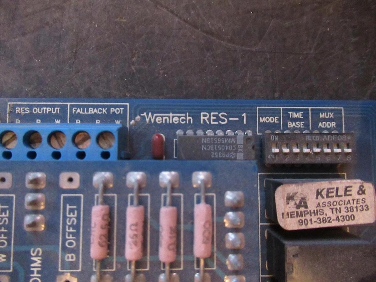 Used WENTECH UNIVERSAL RESISTANCE TRANSDUCER CIRCUIT BOARD RES-1 *WARRANTY INCLUDED*