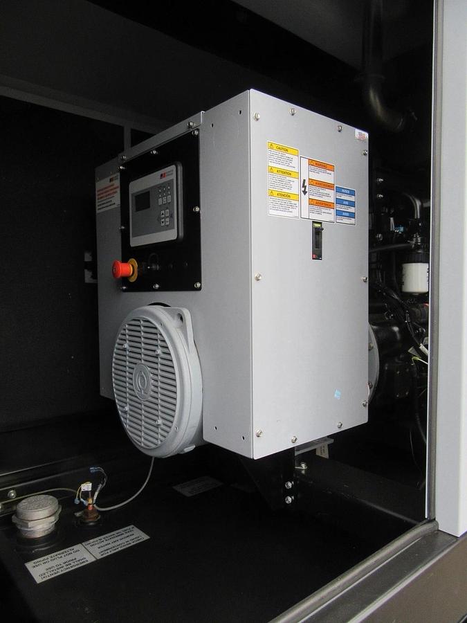 Used 30 KW DIESEL GENERATOR MTU 120/240V JOHN DEERE SOUND ENCLOSED 196 HRS VIDEO