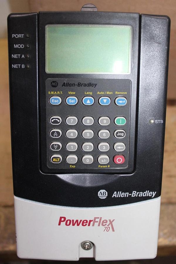 Used ALLEN BRADLEY POWERFLEX DRIVE 20A-D-2P1A-0-AYNNNNN SER. A 480 VAC 3-PHASE