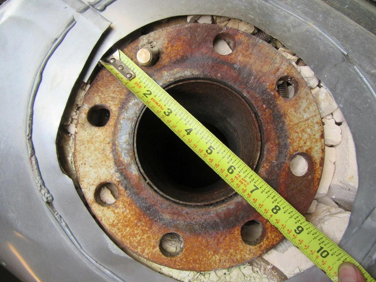 Used 5' FTHOSPITAL GRADE GENERATOR MUFFLER EXHAUST SILENCER ENCASED 4" INLET OUTLET