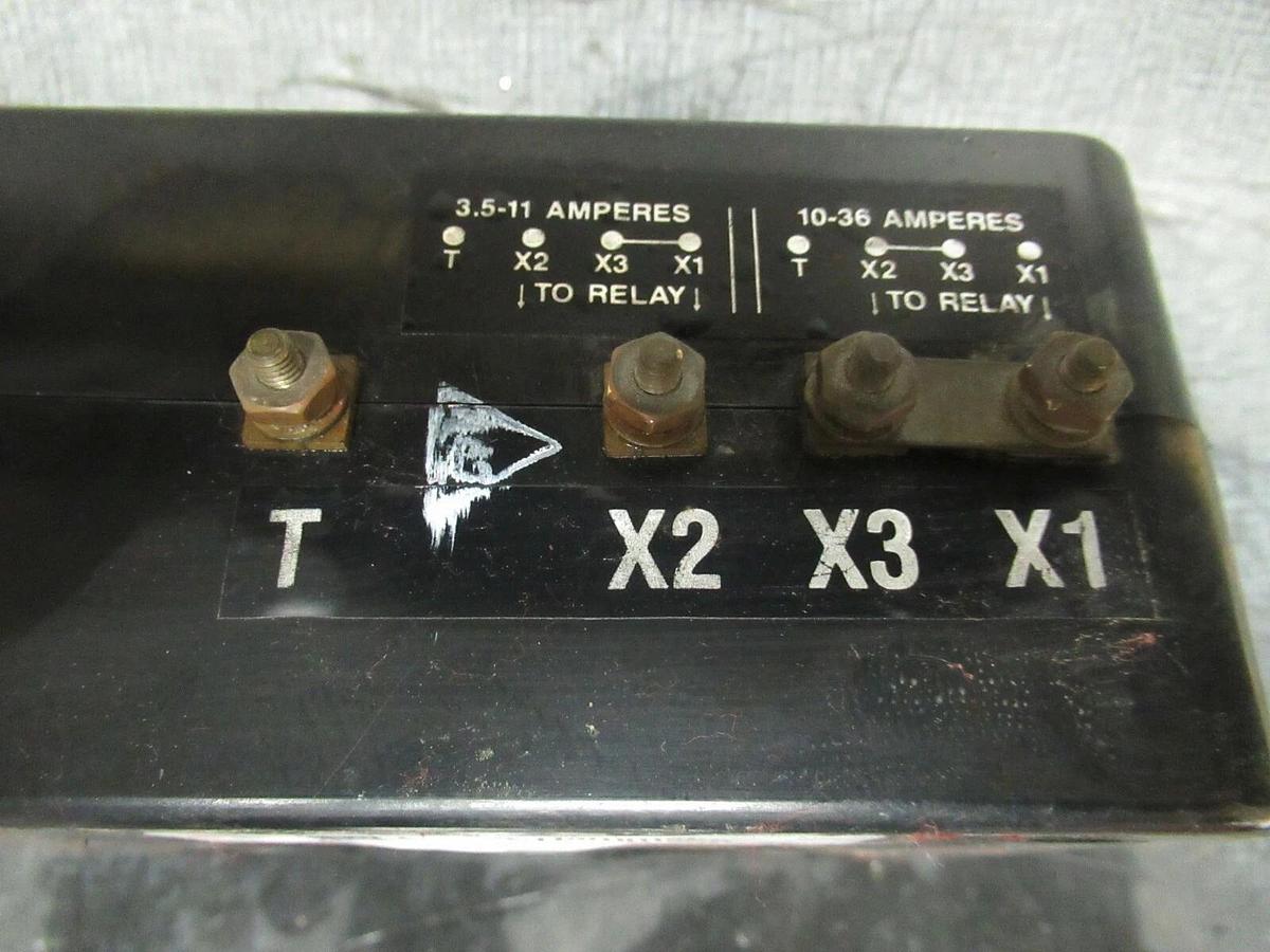 Used CUTLER HAMMER GROUND FAULT SENSOR 3.5-11 AMPS 10-36 AMPS 5264C10H04