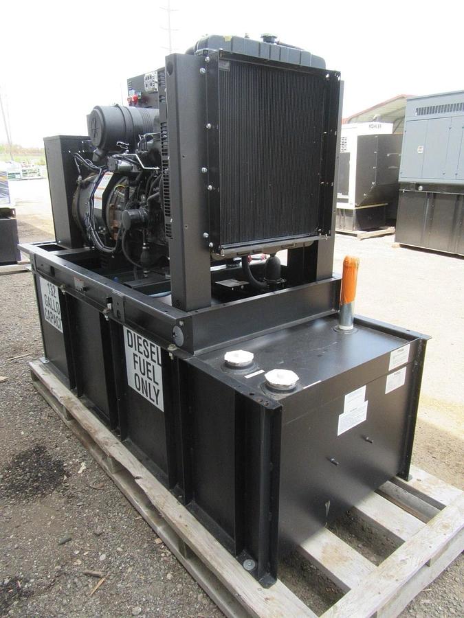 Used 2015 30 KW DIESEL GENERATOR GENERAC 120/240 VOLT SINGLE PHASE 501 HOURS VIDEO