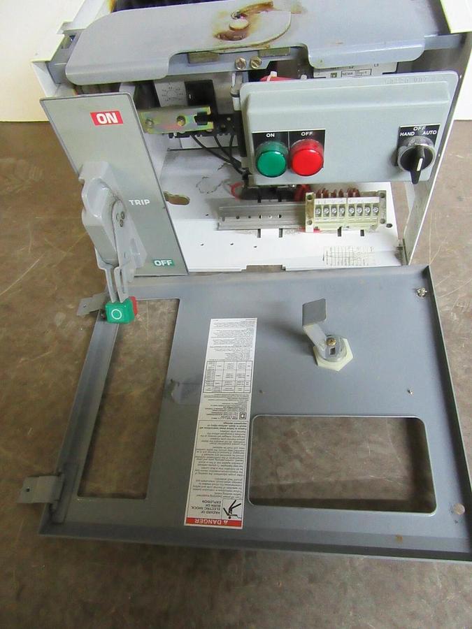 Used SQUARE D MODEL 6 MCC BUCKET NEMA SIZE 1 3 AMP 12" FA100-3MC6 W/ 8536SCO3S