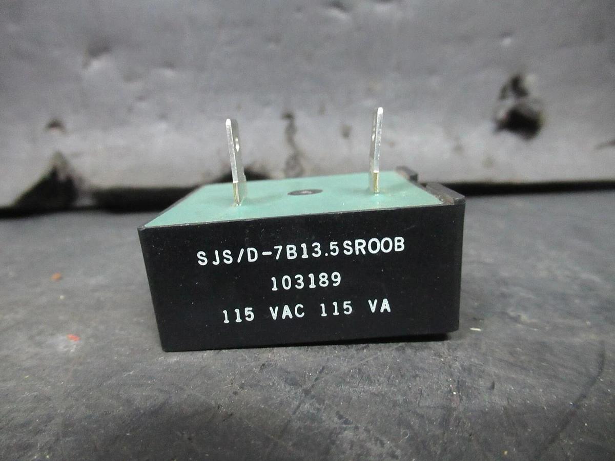 Used P-S SYRACUSE ELECTRONICS RELAY SJS/D-7B13.5 SROOB 103189 115 VAC 115 VA