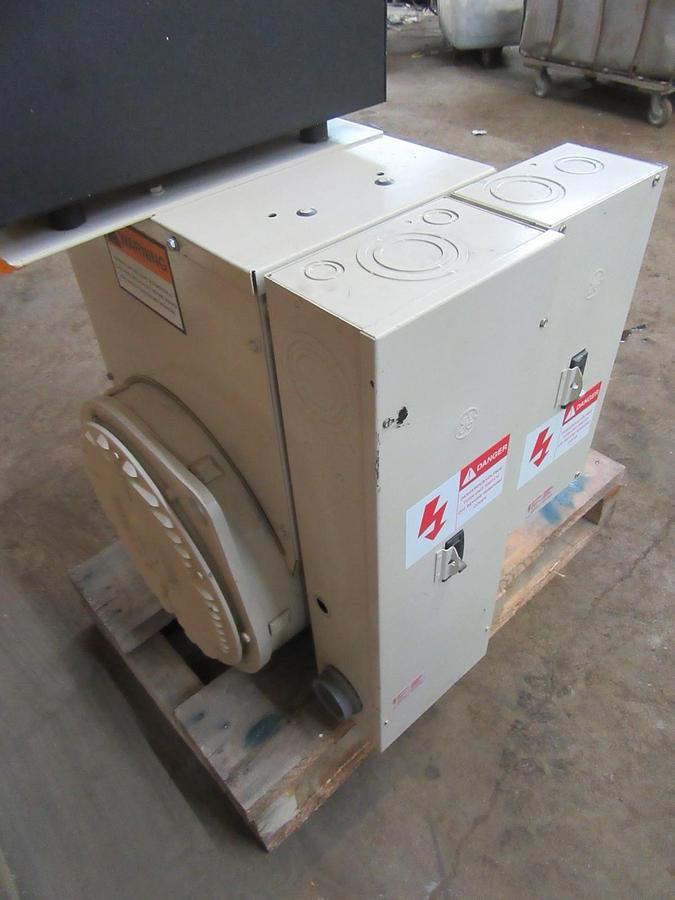 Used 85 KW KATOLIGHT GENERATOR HEAD SINGLE PHASE 3/11.5 GENERATOR CONTROLLER, BREAKER