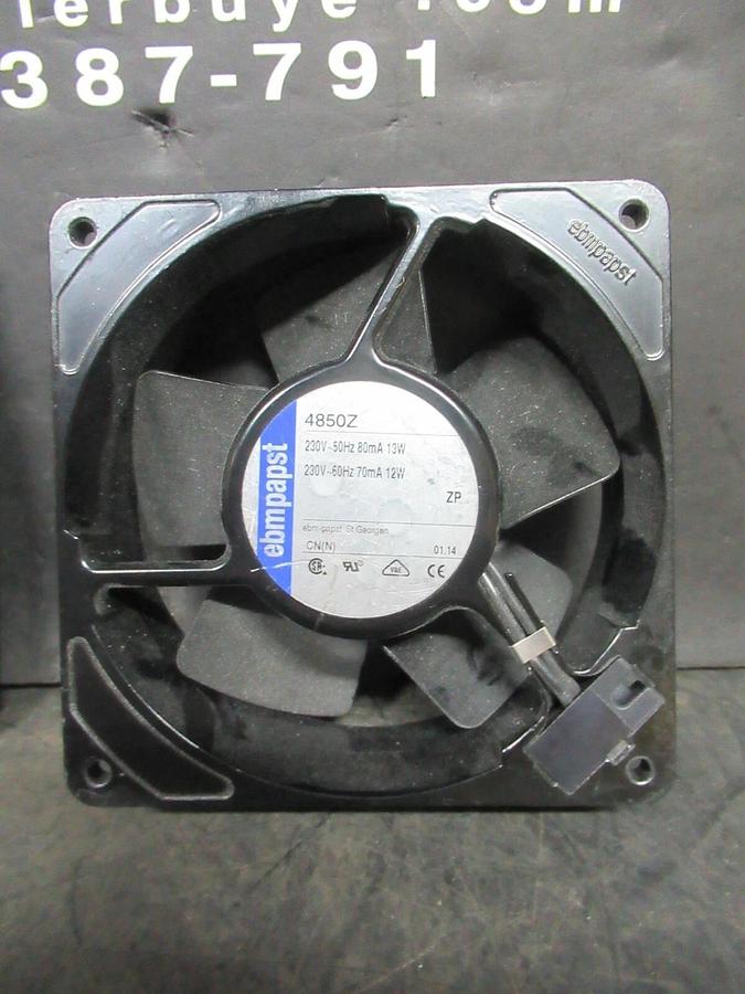 NEW SURPLUS EBMPAPST 4850Z AXIAL COOLING FAN 230 VAC 50/60 HZ W/ FILTER / SCREEN