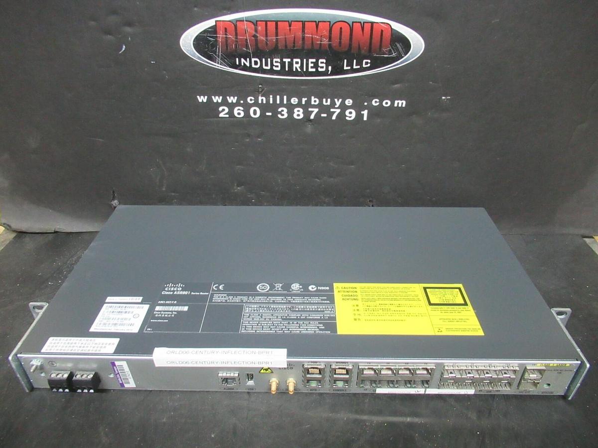 Used CISCO ASR 901 SERIES AGGREGATION SERVICES ROUTER A901-6CZ-F-D V02 10 GB ETHERNET