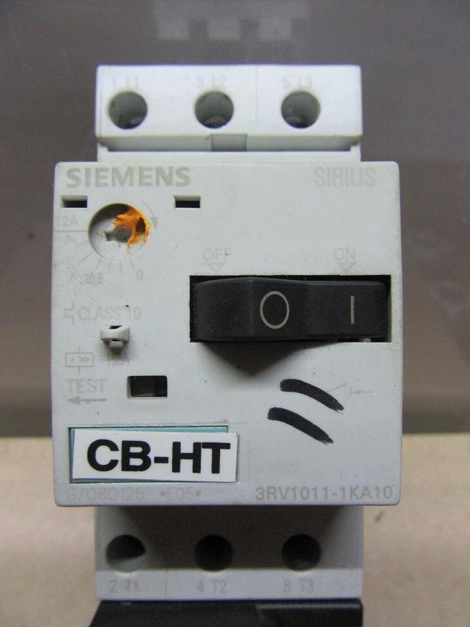 Used SIEMENS STARTER 3RT1016-1AB01 W/ 3RV1011-1KA10 600 VOLT 5 HP 20 AMP **WARRANTY**