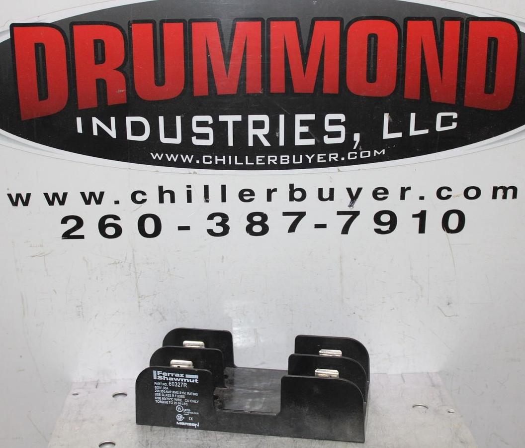 Used FERRAZ SHAWMUT FUSE HOLDER 60327R 2-POLE 600V 30A **WARRANTY**