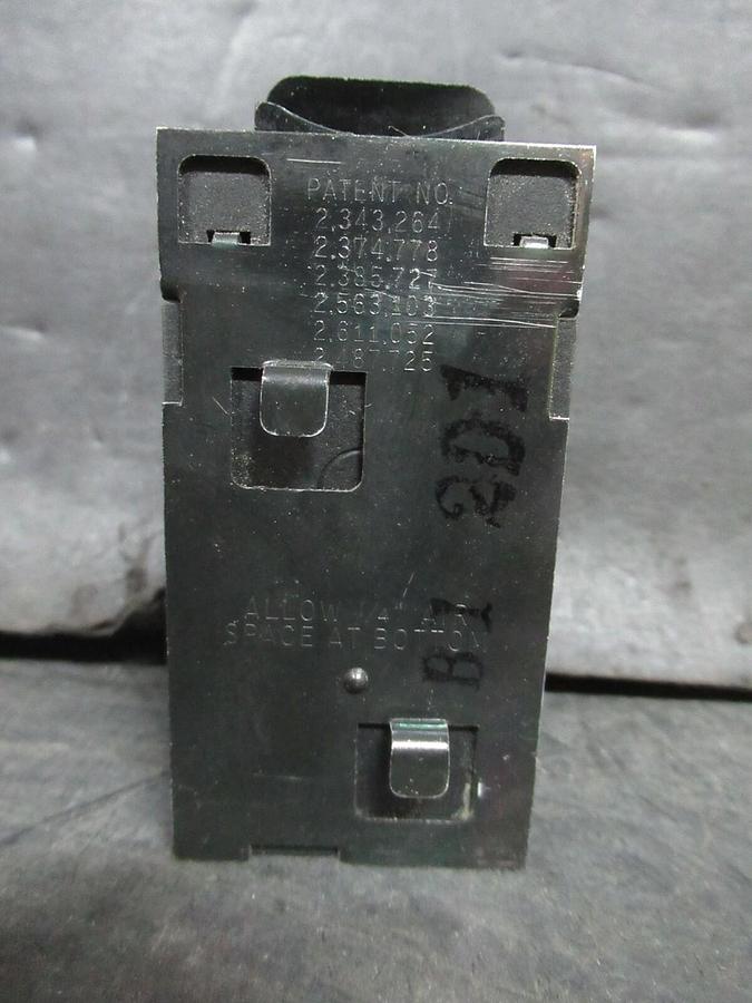 Used BULLDOG ELECTRIC / PUSHMATIC HACR BREAKER P-120 38258 20 AMP 240 VAC 1-POLE