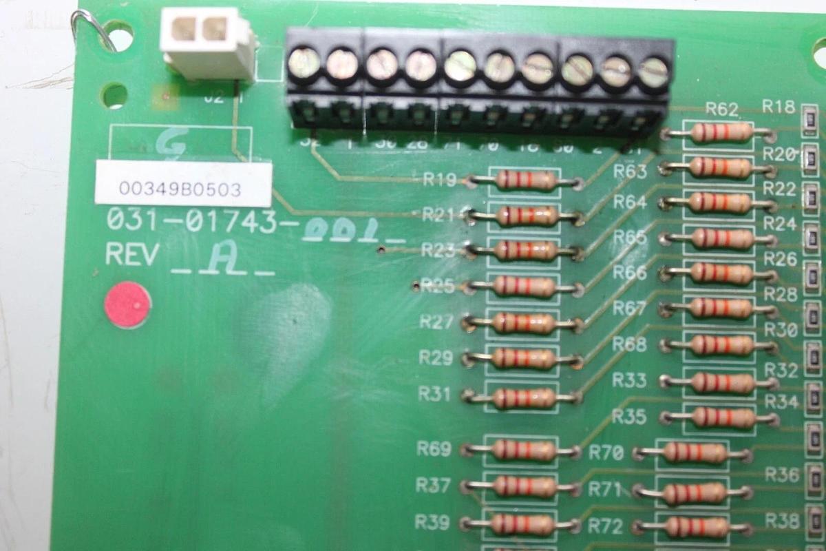 Used YORK HVAC CHILLER I/O CIRCUIT BOARD 031-01743-001 REV. A **WARRANTY INCLUDED**