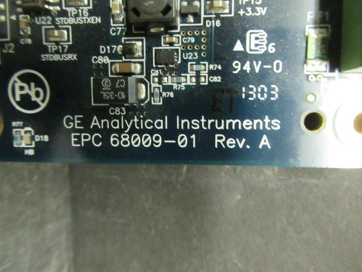 Used GE ANALYTICAL CIRCUIT BOARD EPC 68009-01 REV. A / APC 68009-01 REV. B