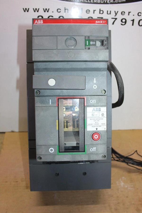 Used ABB CIRCUIT BREAKER SACE S7 1200 AMP 3-POLE W/ M7-4 MOTOR OPERATOR