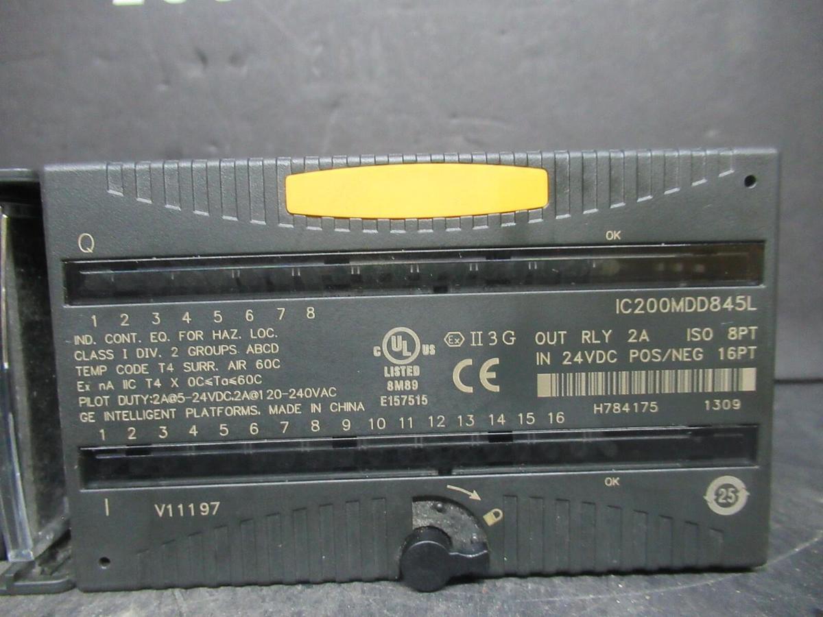 Used GE FANUC INPUT I/O AND OUTPUT RELAY IC200CHS022L W/ IC200MDD845L **WARRANTY**