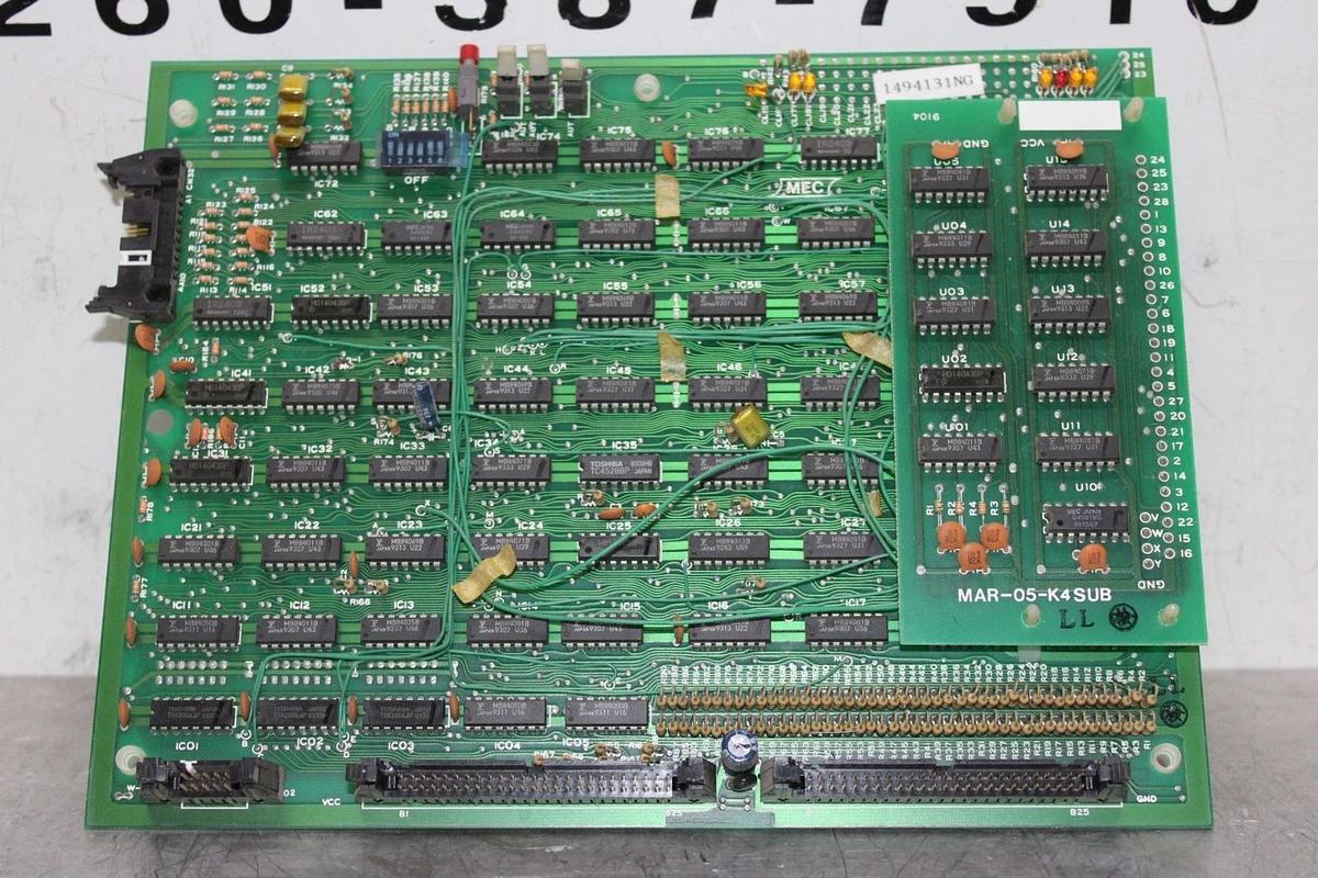 Used MEC EUROTHERM STACKED CIRCUIT BOARD 1494131NG MAR-05-K4 MAR-05-K4SUB
