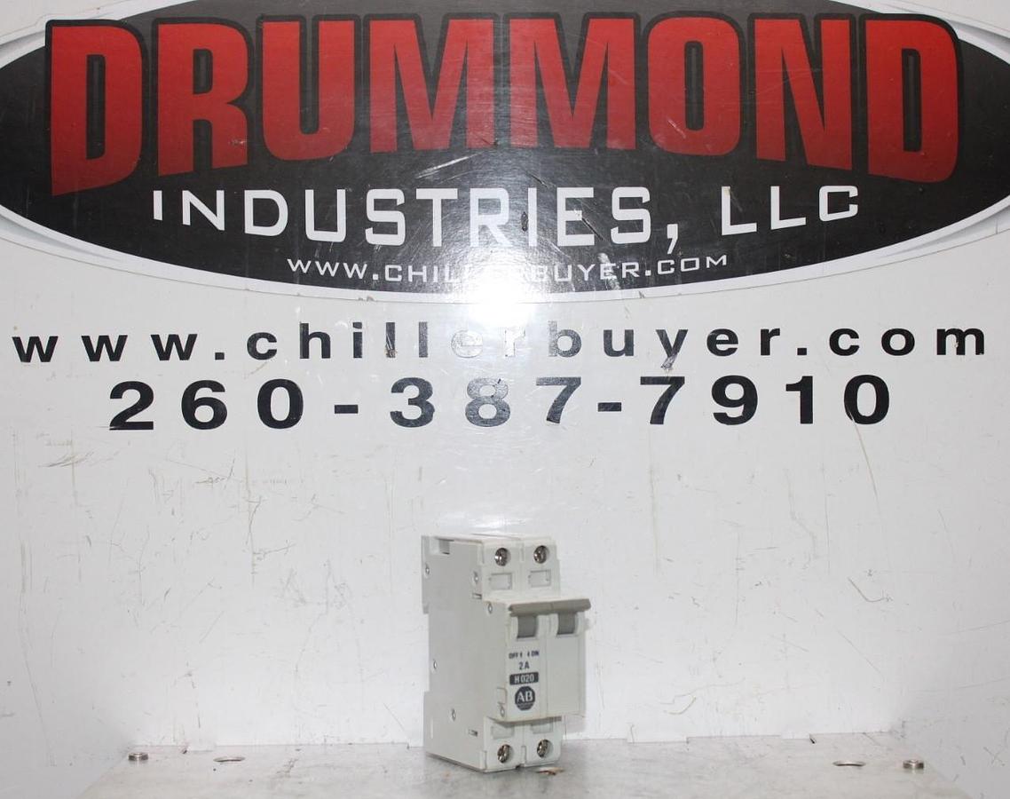 Used ALLEN BRADLEY CIRCUIT BREAKER 1492-CB2 SINGLE POLE 2 AMP 480 VAC H020