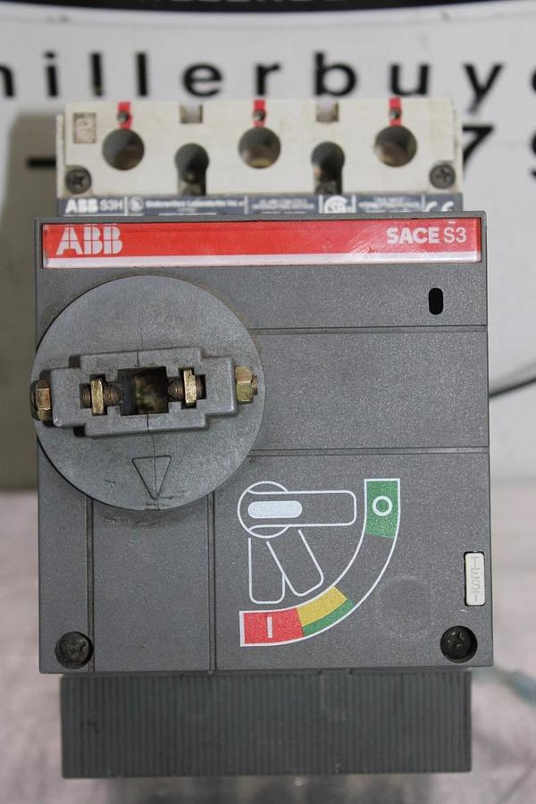Used ABB CIRCUIT BREAKER SACE S3 S3H 225 AMP 480 VAC 3-POLE **WARRANTY INCLUDED**
