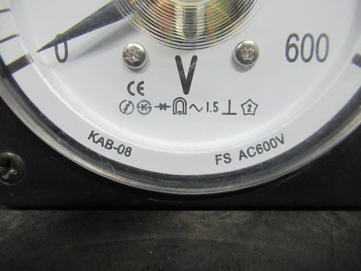Used LIGHT STAR AC VOLTAGE METER KAB-08 FS-AC600V 0-600 VOLTS **WARRANTY**