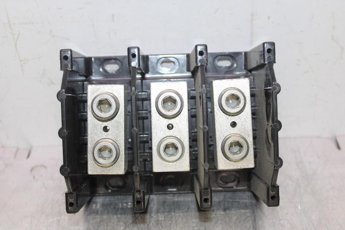 Used BUSS POWER DISTRIBUTION LUG 16303-3 3-POLE 310 AMP 600 VOLT CU/AL WIRE