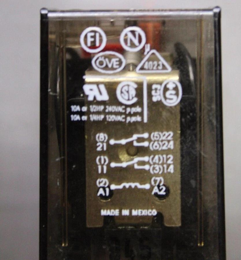 Used LOT OF 3 SCHRACK RELAY MR206115 115/240 VAC 10 AMP 50/60 HZ *WARRANTY*