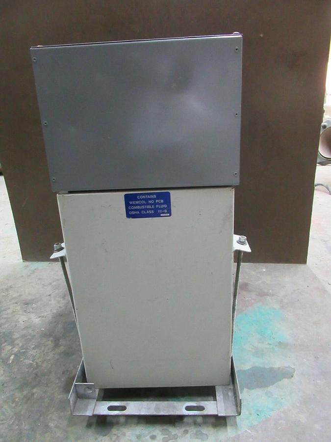 Used 100 KVAR (2-EA 50s) WESTINGHOUSE 480 V DYNA-VAC CAPACITOR BANK 1N02480A21A 3 PH